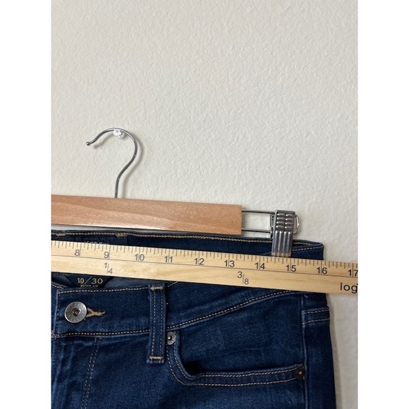 Lucky Brand Jeans Womens 10/30 Charlie Baby Boot Dark Wash Denim Flare Low Rise - Picture 6 of 12